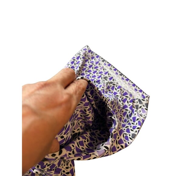 Dickies Women’s V-Neck Purple Floral Tunic Top w/ Deep Pockets Sz MEDIUM - Picture 6 of 8